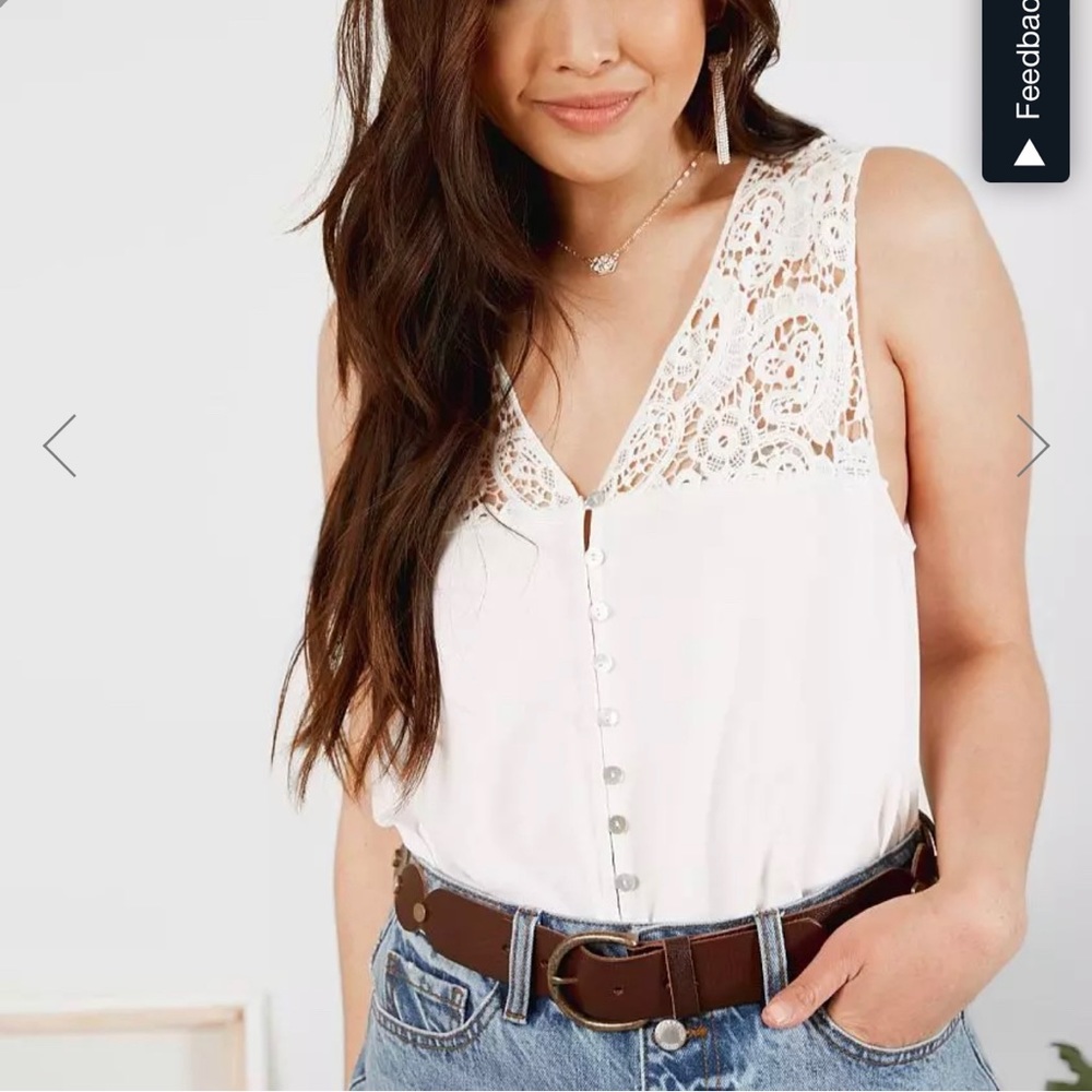 Hi low crochet tank